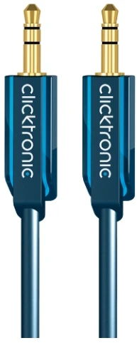Kabelis Clicktronic Jack 3.5mm - Jack 3.5mm 5m tamsiai mėlyna (JAB-1339084)