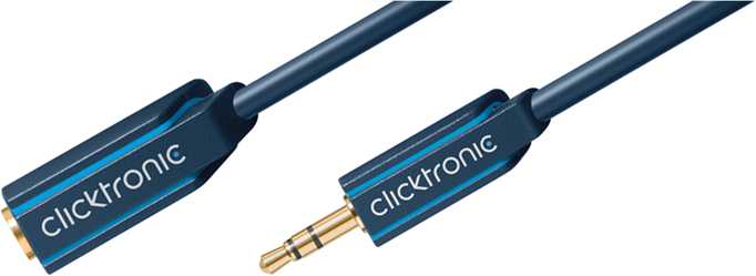 Kabelis Clicktronic Jack 3.5mm - Jack 3.5mm 1.5m tamsiai mėlyna (RB70486)