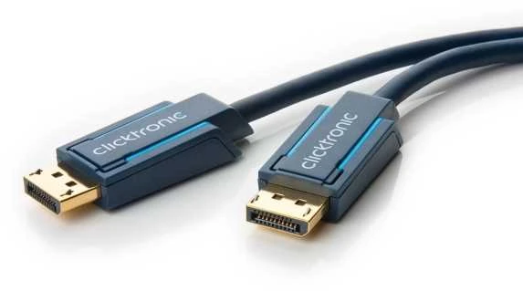 Clicktronic DisplayPort 1.4 laidas, 5 m, juodas
