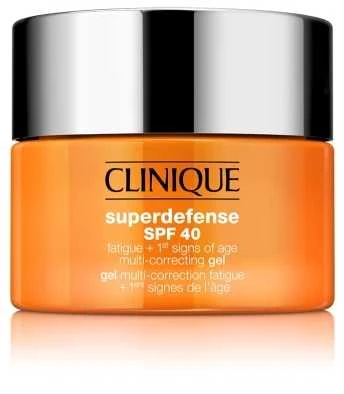 Clinique Superdefense Broad Spectrum SPF 40 Fatigue + First Signs Of Age Multi-correcting Gel jauninamasis veido kremas-gelis, 50 ml