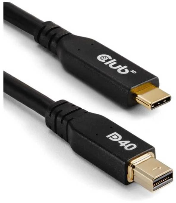 Kabelis Club 3D Club3D Kabelis USB Typ C MiniDP 2.1 2m 8K30Hz St/St mažmeninė prekyba