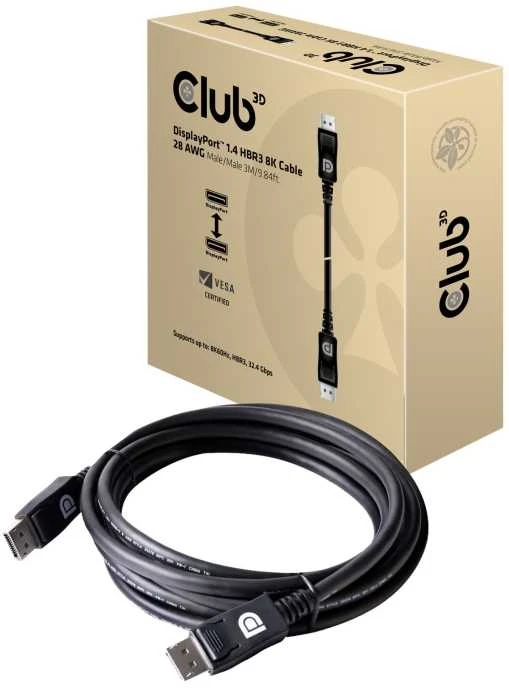 CLUB 3D DP 1.4 HBR3 8K60Hz M/M 3M