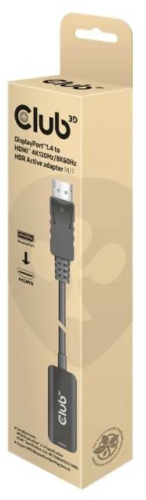 Club 3D DisplayPort į HDMI adapteris pakuotėje