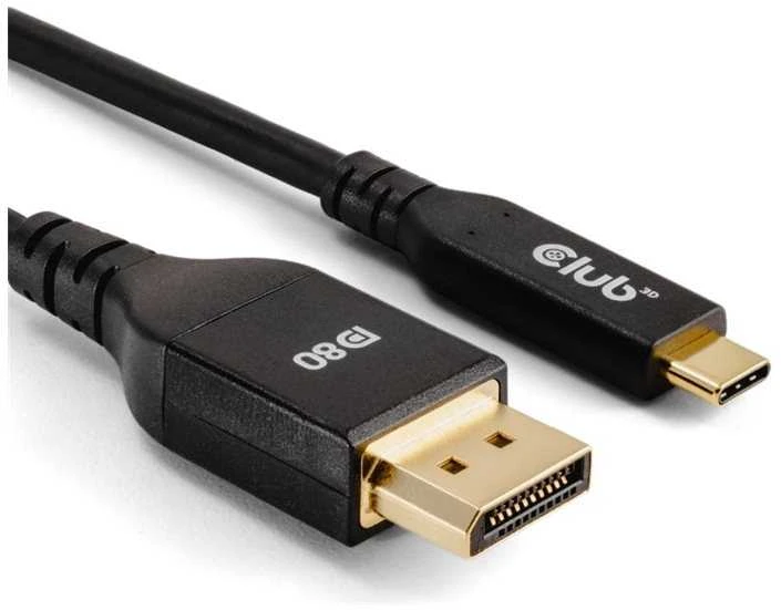 Kabelis Club 3D Club3D Kabelis USB Typ C DP 2.1 1m 10K60Hz St/St mažmeninė prekyba