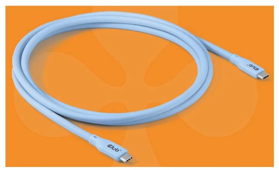Club 3D Club3D Lifestyle USB-C Kabelis PD 240W,20Gbps 2m blau St/St mažmeninė prekyba