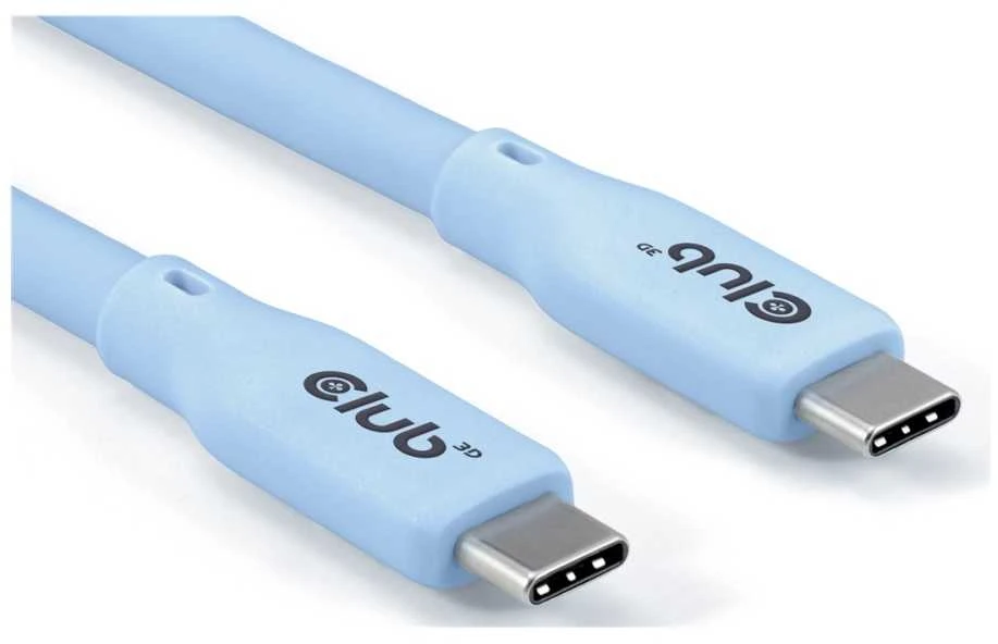 Club 3D Club3D Lifestyle USB-C Kabelis PD 240W,20Gbps 2m blau St/St mažmeninė prekyba