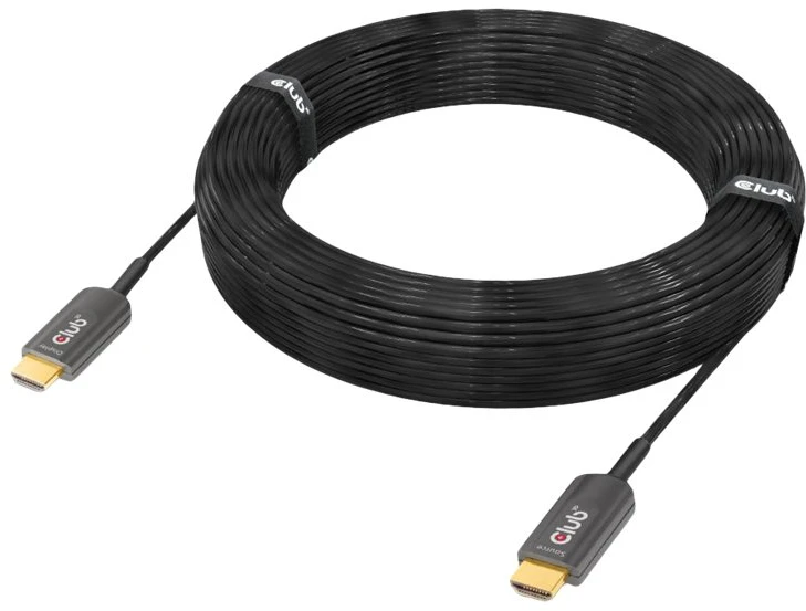 CLUB 3D itin didelės spartos HDMI™ sertifikuotas AOC kabelis 4K120Hz/8K60Hz vienkryptis M/M 20m/65,6ft