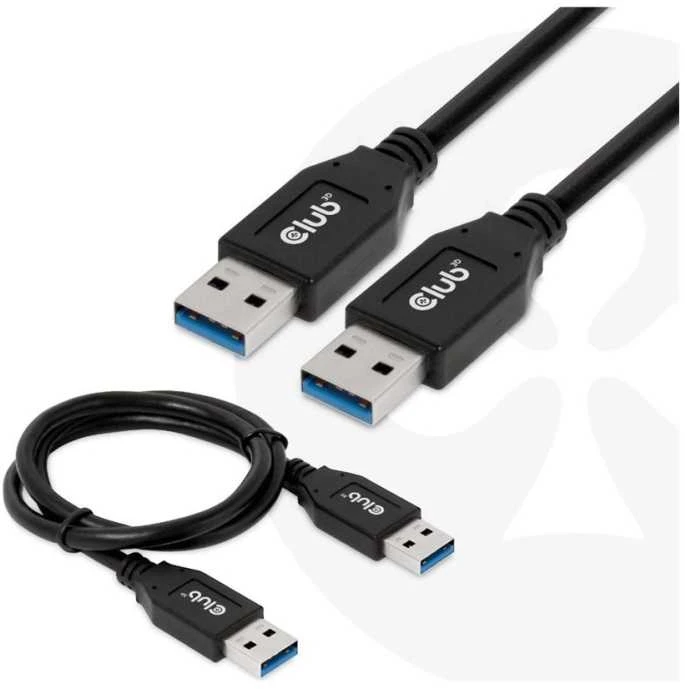 Kabelis USB Club 3D USB-A - USB-A 0.5 m Juodas (CAC-1409)