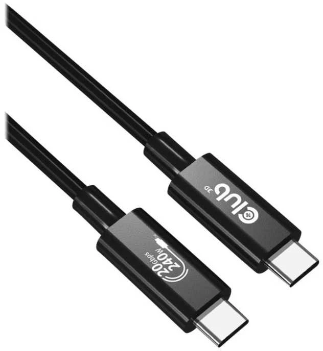 USB kabelis Club 3D USB-C - USB-C 2 m Juodas (CAC- 1575)