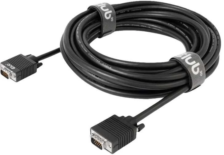 Kabelis Club 3D D-Sub (VGA) - D-Sub (VGA) 10m juoda (500716)