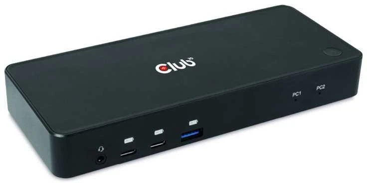 Club 3D Club3D KVM jungiklis 4K60Hz 2x USB-C> HDMI/DP/3xUSB/2xUSB-C/LAN mažmeninė prekyba