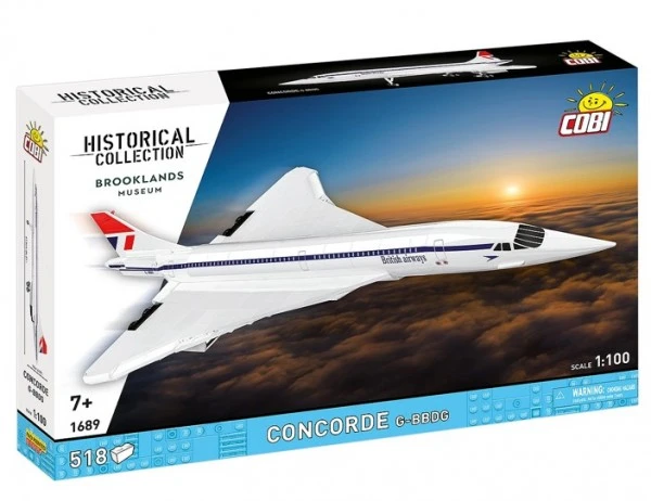 Cobi Klocki Concorde G-BBDG 518 Dalys lėktuvas