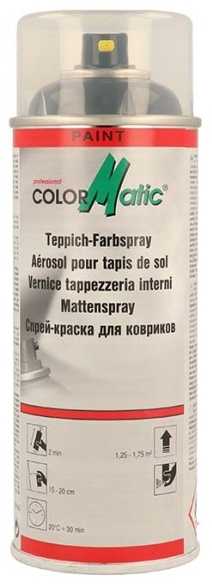 „ColorMatic“ tekstilinis purškiklis, antracito spalvos, grindų kilimėliams, 400 ml.