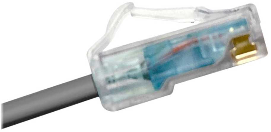 COMMSCOPE 6A kategorijos U/UTP jungiamasis kabelis, Mino6A plonas, 4,95 mm skersmens, 1,5 m ilgio, tamsiai pilkas, su LSZH apvalkalu.
