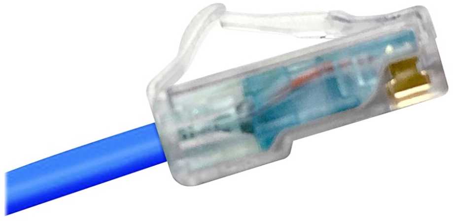 COMMSCOPE 6A kategorijos U/UTP jungiamasis kabelis, Mino6A plonas, 4,95 mm skersmens, 3 m ilgio, mėlyna spalva su LSZH apvalkalu.