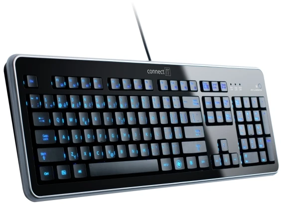 CONNECT IT Klaviatūra CI-45 su LED apšvietimu, USB