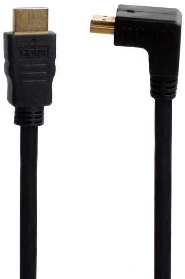 HDMI laidas su kampine jungtimi