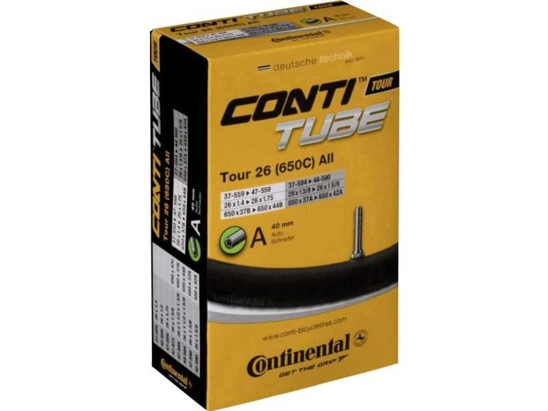 CONTINENTAL dviračio kamera TOUR 26 37/47-559/597 AV40 mm