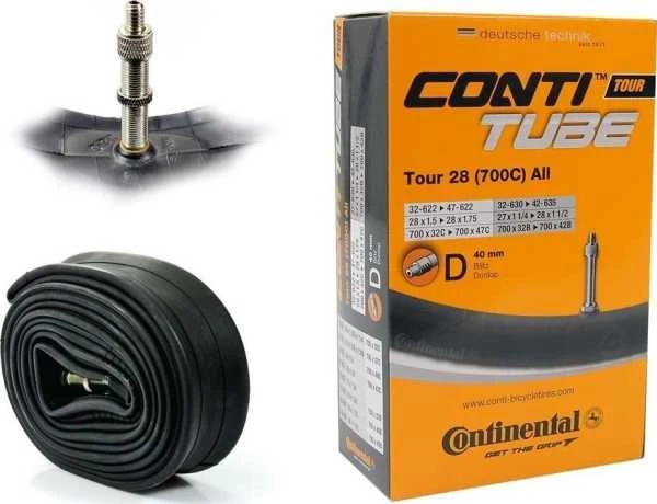 Continental Tour vamzdis 28'' x 1,25'' - 1,75'' Dunlop vožtuvas 40 mm universalus