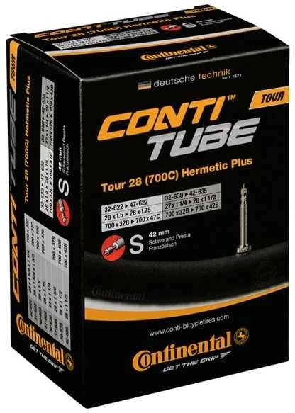 Continental Tour 28 Hermetic Plus Valve Presta 32/47-622/642 dviračio kamera