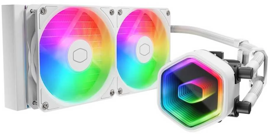 Cooler Master MasterLiquid 240 Core II ARGB baltas
