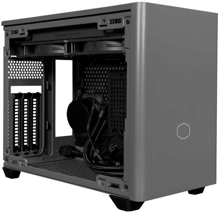 Cooler Master MasterBox NR200P MAX Mini-ITX dėklas, grūdintas stiklas – juodas
