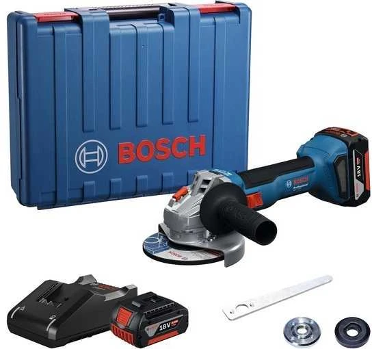 Bosch kampinis šlifuoklis 18V su lagaminu ir priedais