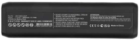 CoreParts Baterija Li-ion Juodas 7.4V