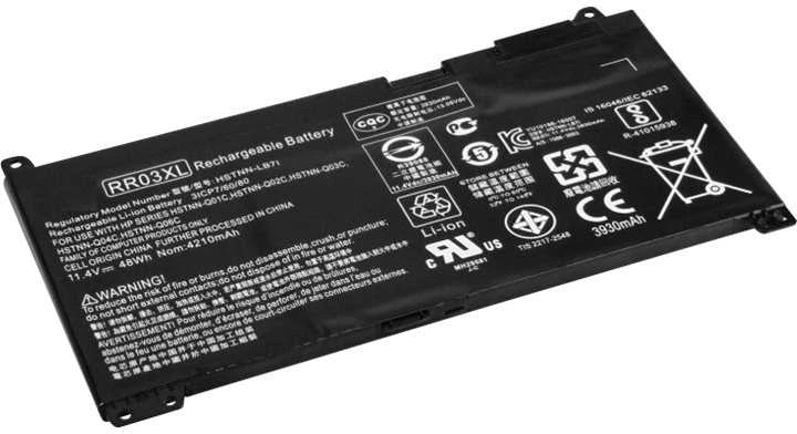 Coreparts Nešiojamas kompiuteris Baterija for HP 48Wh 4