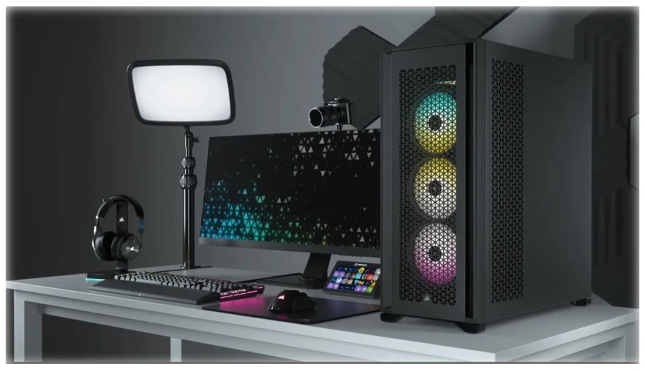 „Corsair“ | Grūdinto stiklo kompiuterio korpusas | 7000D AIRFLOW | Šoninis langas | Juodas | Pilno dydžio bokštas | ATX