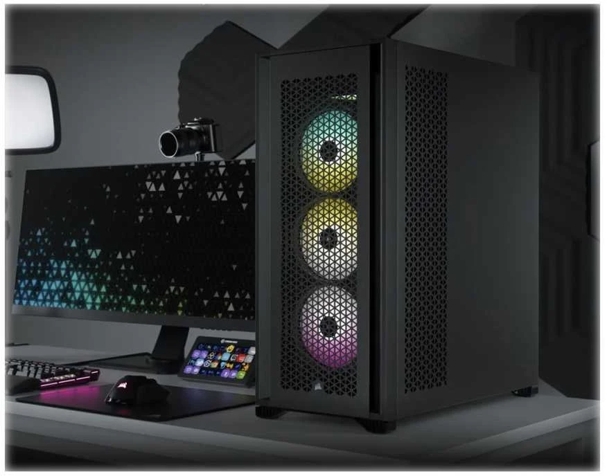 „Corsair“ | Grūdinto stiklo kompiuterio korpusas | 7000D AIRFLOW | Šoninis langas | Juodas | Pilno dydžio bokštas | ATX