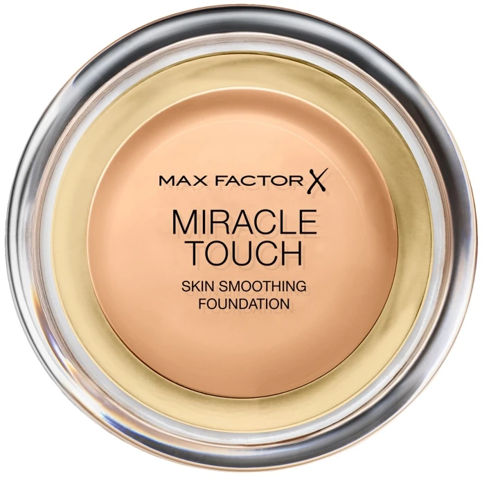 "Max Factor Miracle Touch" kreminis arba skystas makiažo pagrindas Spf30 075 Golden