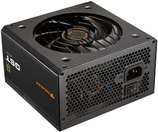 COUGAR maitinimo šaltinis GST 850 W ATX3.1 / 80 Plus Gold, 850 W, 100 - 240 V, 50/60 Hz, 12 - 6 A, 120 W, 850 W