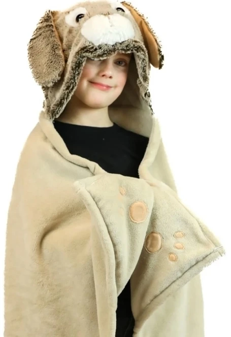 Cozy Noxxiez Blanket Bunny -pehmopeitto, ruskea