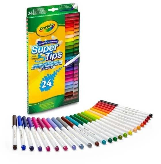 Crayola, Inc. Goliath Plaunami žymekliai, 24 vnt