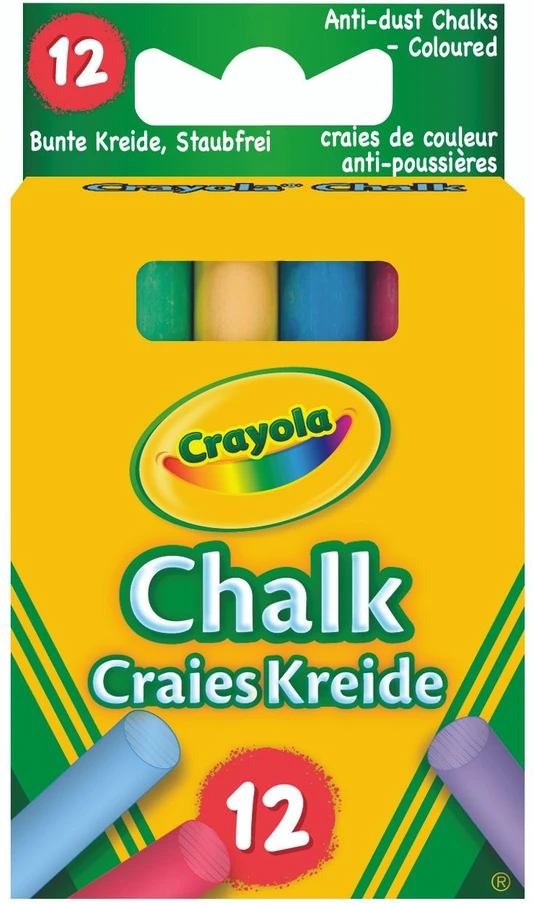 Crayola, Inc. Crayola 12 coloured chalk Daugybė 12 vnt