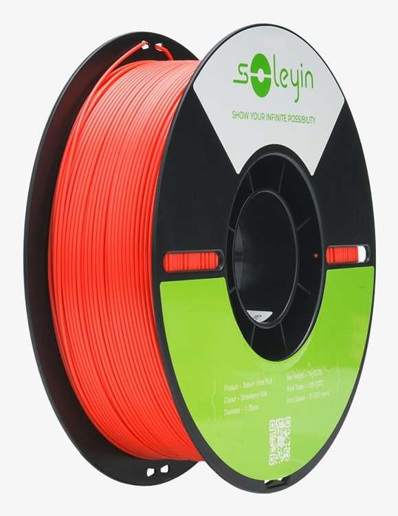 Filamentas Creality Soleyin Ultra PLA 1.75mm 1kg – braškių pieno spalvos