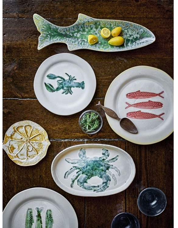 CREATIVE COLLECTION Golda serviravimo lėkštė, ruda, akmens masės