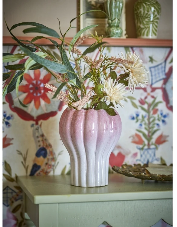 CREATIVE COLLECTION „Kyla“ gėlių vazonų užvalkalai, rožiniai, akmens masės dirbiniai