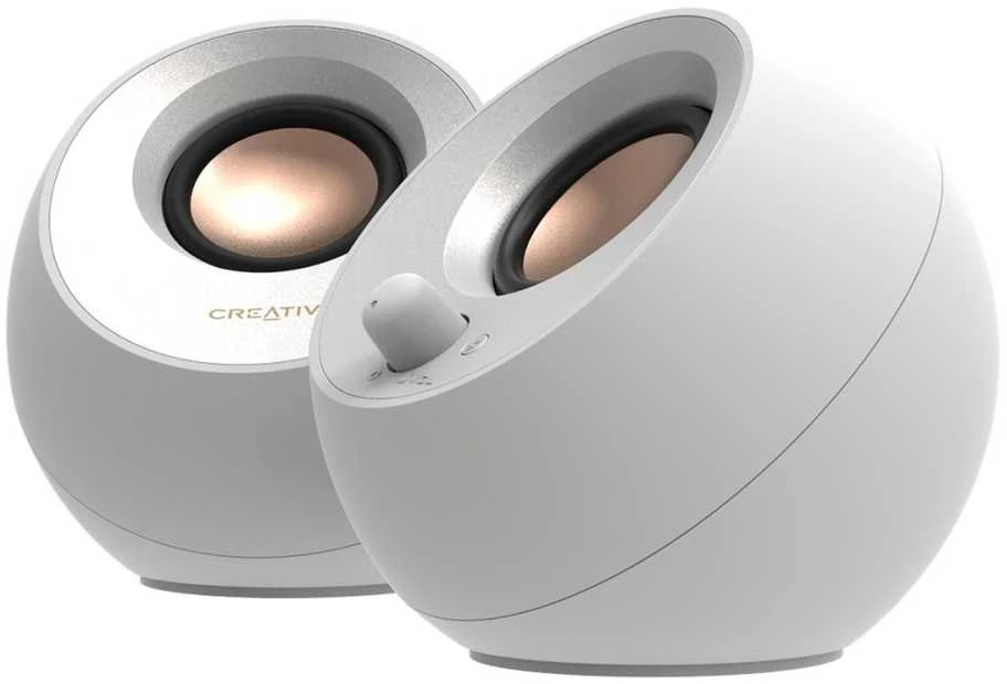 Kompiuterio kolonėlės Creative Pebble V3, baltos spalvos