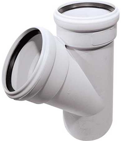 Solar Plus Magnaplast Trišakis vidaus kanalizacijai Skolan, 58 mm x 58 mm, 45 °