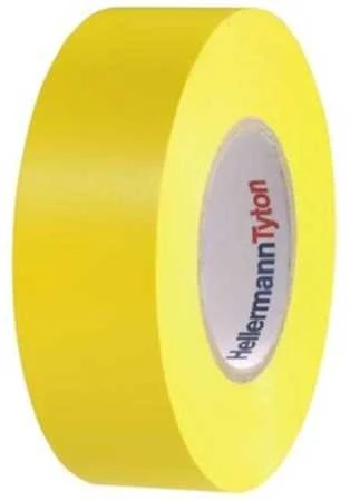 Solar Plus HellermannTyton Hellermann Tyton HTAPE-FLEX15-19x20 - Geltona - Sujungimas - Tvirtinimas - Rankdarbiai - Žymėjimas - Remontas - Stiprinimas - PVC - Atsparus tirpikliams - RoHS - 90 °C