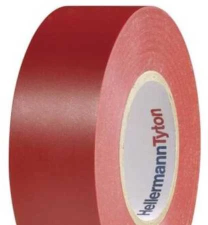 Solar Plus HellermannTyton Hellermann Tyton HTAPE-FLEX15-19x20 - Raudona - Sujungimas - Tvirtinimas - Rankdarbiai - Žymėjimas - Remontas - Stiprinimas - PVC - Atsparus tirpikliams - RoHS - 90 °C