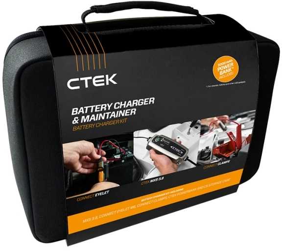 CTEK MXS 3.8 automatinis baterijos įkroviklis 12 V 3.8 A IP65 Power Kit (40765)