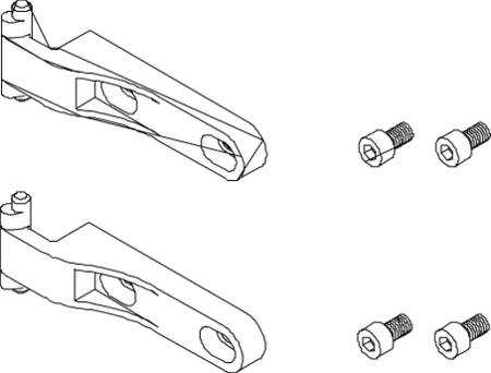 CUBIC Durų T 0144-0000 montavimo rinkinys