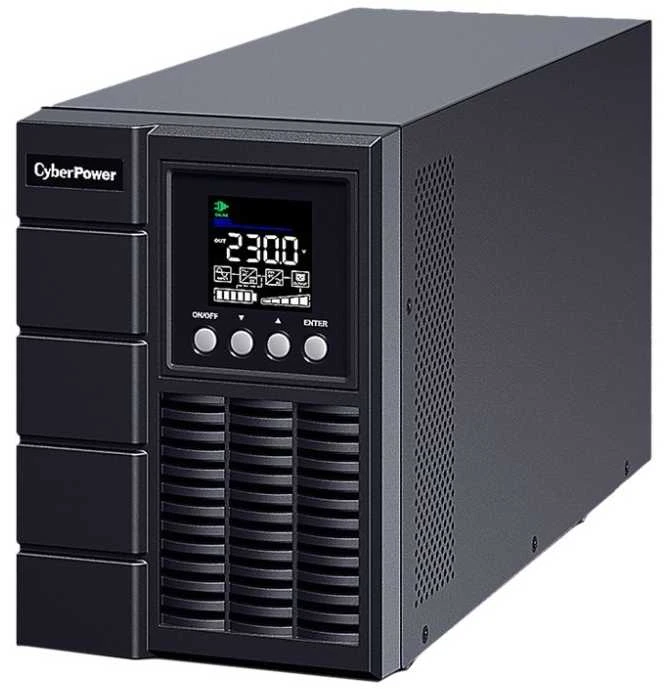 „CyberPower OLS2000EA“, Dvigubos konversijos (internetinis), 2 kVA, 1800 W, Grynasis sinusas, 200 V, 300 V