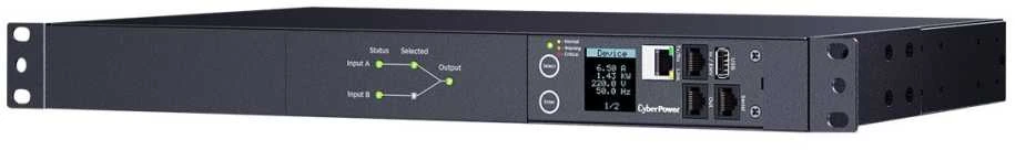 CyberPower ATS PDU komutuojamas 2xATS įvestis / 12xIEC išvestis PDU44004