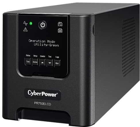 Cyberpower Systems „CyberPower Professional“ bokštų serija PR750ELCDGR – UPS – 675 vatai – 750 VA