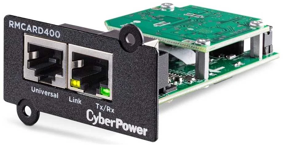 Cyber Power Systems CyberPower SNMP išplėtimo plokštė RMCARD400, s podporou Enviro Sensoru