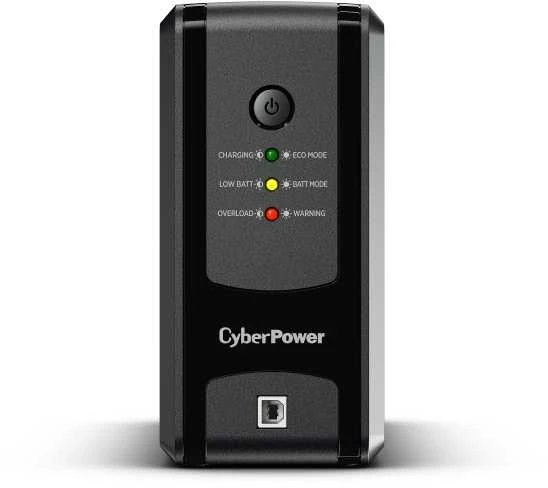 CYBERPOWER UT850EG Line-Interactive 850VA LED AVR USB HID suderinama Output 3 Schuko juodas